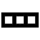GEWISS - GEWGW16426TN PLACCA GEO INTERNATIONAL - IN TECNOPOLIMERO - 2+2+2 POSTI ORIZZONTALE - NERO TONER - CHORUSMART