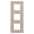 GEWISS - GEWGW16427TC PLACCA GEO INTERNATIONAL - IN TECNOPOLIMERO - 2+2+2 POSTI VERTICALE - CANAPA - CHORUSMART