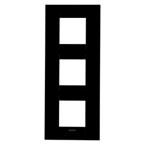 GEWISS - GEWGW16427TN PLACCA GEO INTERNATIONAL - IN TECNOPOLIMERO - 2+2+2 POSTI VERTICALE - NERO TONER - CHORUSMART