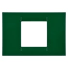 GEWISS - GEWGW22152 PLACCA VIRNA - IN TECNOPOLIMERO FINITURA LUCIDA - 2 POSTI - VERDE RACING - SYSTEM