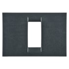 GEWISS - GEWGW22291 PLACCA VIRNA - IN TECNOPOLIMERO FINITURA LUCIDA - 1 POSTO - ARDESIA METALLIZZATO - SYSTEM