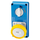 GEWISS - GEWGW66162N PR.BL IP67 S.F.2P+T 32A 110V 4H MT60C