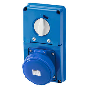 GEWISS - GEWGW66350N PR.BL IP67 S.F.3P+N+T 63A 230V 9H CBF