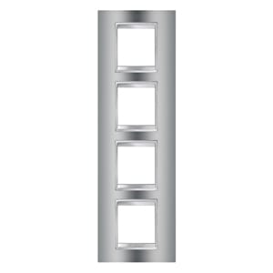 GEWISS - GEWGW16229MC PLACCA LUX INT.2+2+2+2P V.CROMO