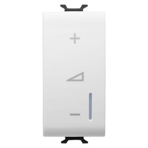GEWISS - GEWGW10572A REGOLATORE ELETTRONICO UNIVERSALE - A PULSANTE - 230V ac 50/60Hz - 1 MODULO - BIANCO LUCIDO - CHORUSMART