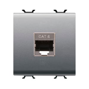 GEWISS - GEWGW14437 CONNETTORE RJ45 2M CAT.6 FTP TITANIO