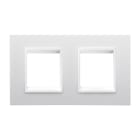 GEWISS - GEWGW16223YB PLACCA LUX INT. 2+2M O.MONOCHROME BIANCO
