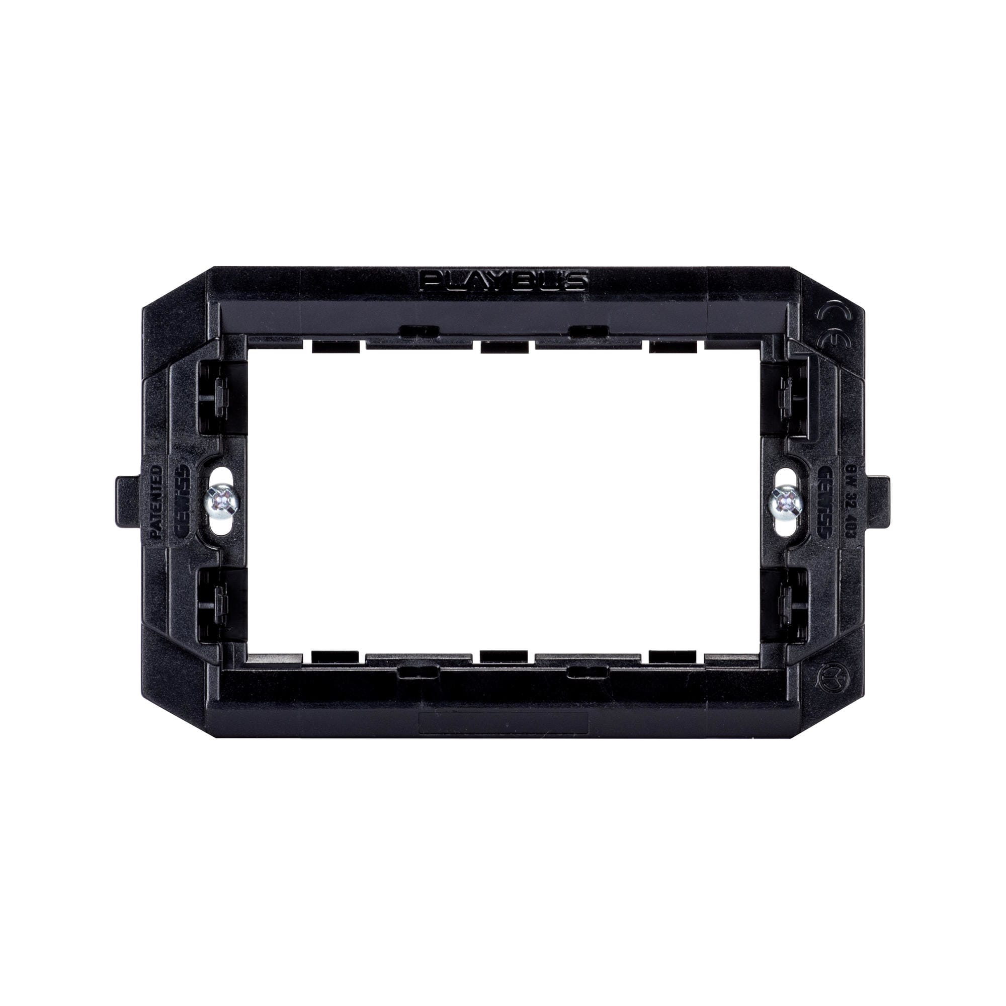 GEWISS - GEWGW32403 SUPPORTO IN MATERIALE ISOLANTE PER INSTALLAZIONE PLACCHE PLAYBUS/PLAYBUS YOUNG - 3 POSTI - BLU - PLAYBUS
