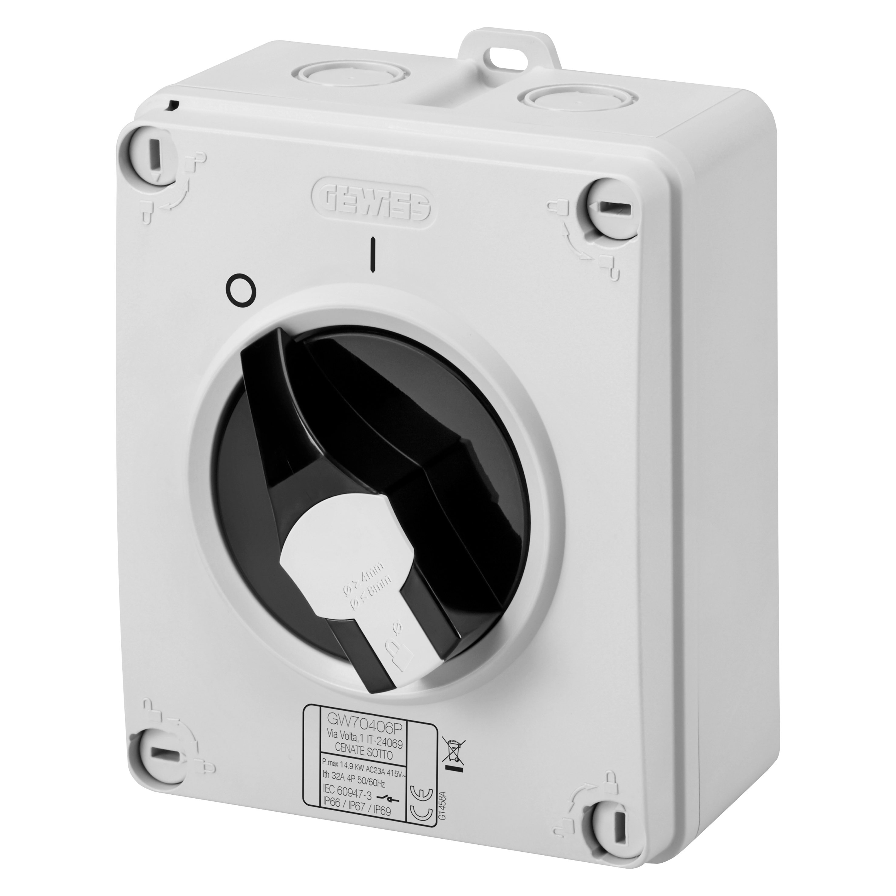 GEWISS - GEWGW70414P INT.SEZ.HP CASS.ISO.40A 3P COMANDO