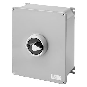 GEWISS - GEWGW70424M INTERRUTTORE SEZIONATORE ROTATIVO - HP - DA PARETE - COMANDO - CASSETTA IN METALLO - 125A 4P - MANOPOLA NERA LUCCHETTABILE - IP66