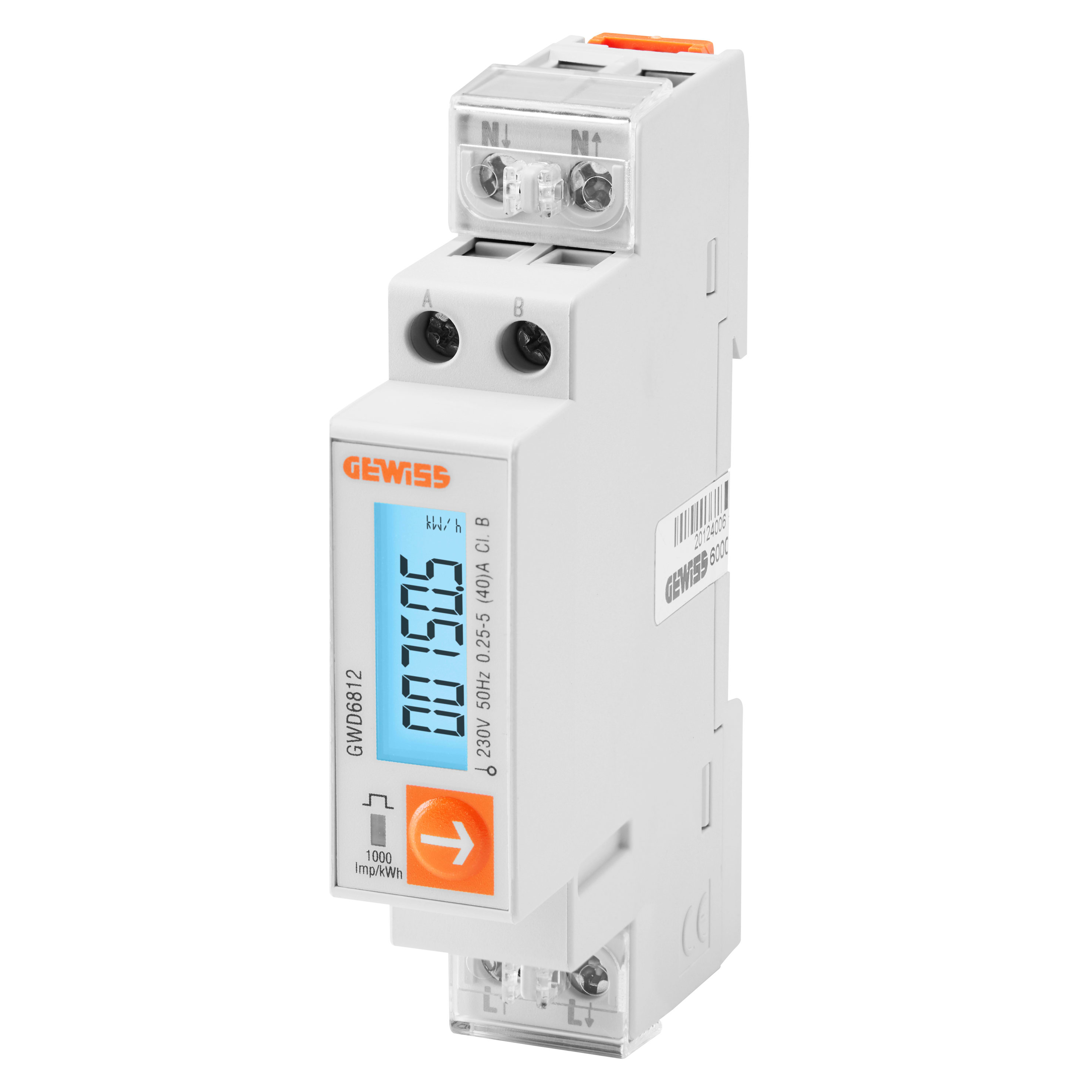 GEWISS - GEWGWD6812 CONT. ENERGIA PER DLM MONOFASE DOMESTICO