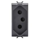 GEWISS - GEWGW12299 PRESA 2P+T 16A STD SUDAFRICANO 1M NERO