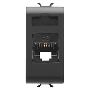 GEWISS - GEWGW12421 CONNETTORE RJ45 1M CAT.5E UTP NERO