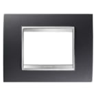 GEWISS - GEWGW16203VA PLACCA LUX - IN TECNOPOLIMERO VERNICIATO - 3 POSTI - ARDESIA - CHORUSMART