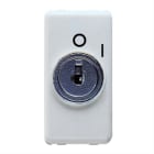 GEWISS - GEWGW20005 INTERRUTTORE BIPOLARE 250V ac - 10AX - CON CHIAVE - SIMBOLO 0/I - 1 MODULO - SYSTEM WHITE