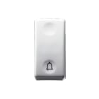 GEWISS - GEWGW20512 PULSANTE UNIPOLARE 250V ac - NA 10A - SIMBOLO CAMPANELLO - 1 MODULO - SYSTEM WHITE
