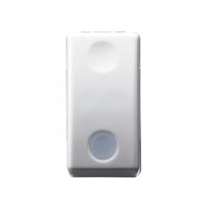 GEWISS - GEWGW20516 PULSANTE UNIPOLARE 250V ac - NA 10A - LUMINOSO 12/24V - CON LENTE NEUTRA SOSTITUIBILE - 1 MODULO - SYSTEM WHITE