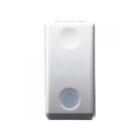 GEWISS - GEWGW20516 PULSANTE UNIPOLARE 250V ac - NA 10A - LUMINOSO 12/24V - CON LENTE NEUTRA SOSTITUIBILE - 1 MODULO - SYSTEM WHITE