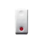 GEWISS - GEWGW20523 PULSANTE UNIPOLARE 250V ac - NC 10A - CONTATTO AUSILIARE NA - ARRESTO - SIMBOLO ROSSO - 1 MODULO- SYSTEM WHITE