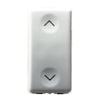 GEWISS - GEWGW20559 COMMUTATORE UNIPOLARE 250V ac - 10AX - NEUTRO - SIMBOLO SU-GIU' - 1 MODULO - SYSTEM WHITE