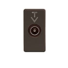 GEWISS - GEWGW21381 PRESA COASSIALE TV SCHERMATURA CLASSE A - CONNETTORE IEC MASCHIO 9,5mm - DIRETTA CON PASSAGGIO DI CORRENTE - 1 MODULO - SYSTEM BLACK