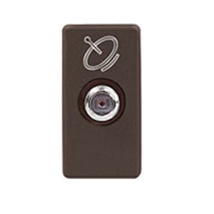GEWISS - GEWGW21391 PRESA COASSIALE TV/SAT SCHERMATURA CLASSE A - CONNETTORE F FEMMINA - DIRETTA CON PASSAGGIO DI CORRENTE - 1 MODULO - SYSTEM BLACK