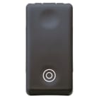 GEWISS - GEWGW21517 PULSANTE BIPOLARE 250V ac - NA 10A - NEUTRO - SIMBOLO DOPPIO CERCHIO - 1MODULO - SYSTEM BLACK
