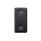 GEWISS - GEWGW21521 PULSANTE UNIPOLARE 250V ac - NA+NA 10A - CON INTERBLOCCO - SIMBOLO SU- GIU' - 1 MODULO - SYSTEM BLACK
