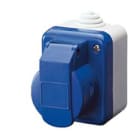GEWISS - GEWGW26222 PRESA INDUSTRIALE DA PARETE A NORMA IEC 309 - 2P+T - 230V - IP44 - GRIGIO RAL 7035