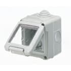 GEWISS - GEWGW27042 CONTENITORE PER APPARECCHI SYSTEM - STAGNO - 2 POSTI - GRIGIO RAL 7035 - IP55