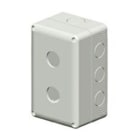 GEWISS - GEWGW27102 CONTENITORE VUOTO PER PULSANTI, COMANDI E SEGNALATORI - 2 POSTI - DIAMETRO 22mm - COPERCHIO GRIGIO RAL 7035 - IP66