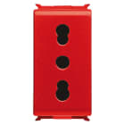 GEWISS - GEWGW30321 PRESA 2P+T 16A BIV.ST.ITALIANO ROSSA