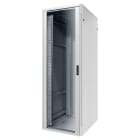 GEWISS - GEWGW38452 ARMADIO DA PAVIMENTO 19" - METALLO - PORTA TRASPARENTE - 2 MONTANTI - 30U - 600X1485X600 - GRIGIO RAL 7035