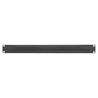 GEWISS - GEWGW38610 PANNELLO PASSACAVI 19" - CON SPAZZOLA - 1U - NERO