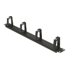 GEWISS - GEWGW38611 PANNELLO PASSACAVI 19"- CON 4 ANELLI - 1U - NERO