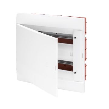 GEWISS - GEWGW40287TB CENTRALINO DA ARREDO PREDISPOSTO PER ALLOGGIAMENTO MORSETTIERA - PORTA CIECA - BIANCO - 4 MODULI