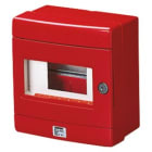 GEWISS - GEWGW42202 CENTR.PAR.ST.EMER.8M.GUIDA EN50022 ROSSO