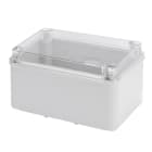GEWISS - GEWGW44138 CASSETTA DI DERIVAZIONE CON FONDO AD ALTA CAPIENZA E COPERCHIO TRASPARENTE BASSO A VITE - IP56 - DIMENSIONI INTERNE 240X190X130 - PARETI LISCE-GRIGIO