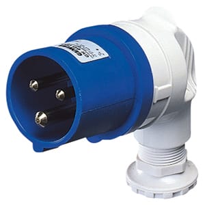 GEWISS - GEWGW60086 SPINA MOBILE A 90° - IP44 - 3P+T 16A 200-250V 50/60HZ - BLU - 9H - CABLAGGIO A VITE