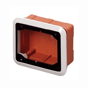 GEWISS - GEWGW66681 CASSETTA CON CORNICE PER INCASSO DI PRESE FISSE ORIZZONTALI - 16/32A SBF - IP44