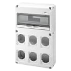 GEWISS - GEWGW68008N Q-DIN 14M 6FLANGE PR.16/32A IP65