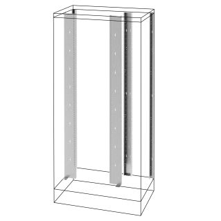 GEWISS - GEWGWD3177 MONTANTI POSTERIORI E TELAIO FUNZIONALE - VANO AFFIANCATO - QDX 1600 H - 2000MM