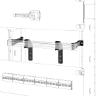 GEWISS - GEWGWD3314 QDX STAFFE GUIDA DIN MSX PROF UTILE 220