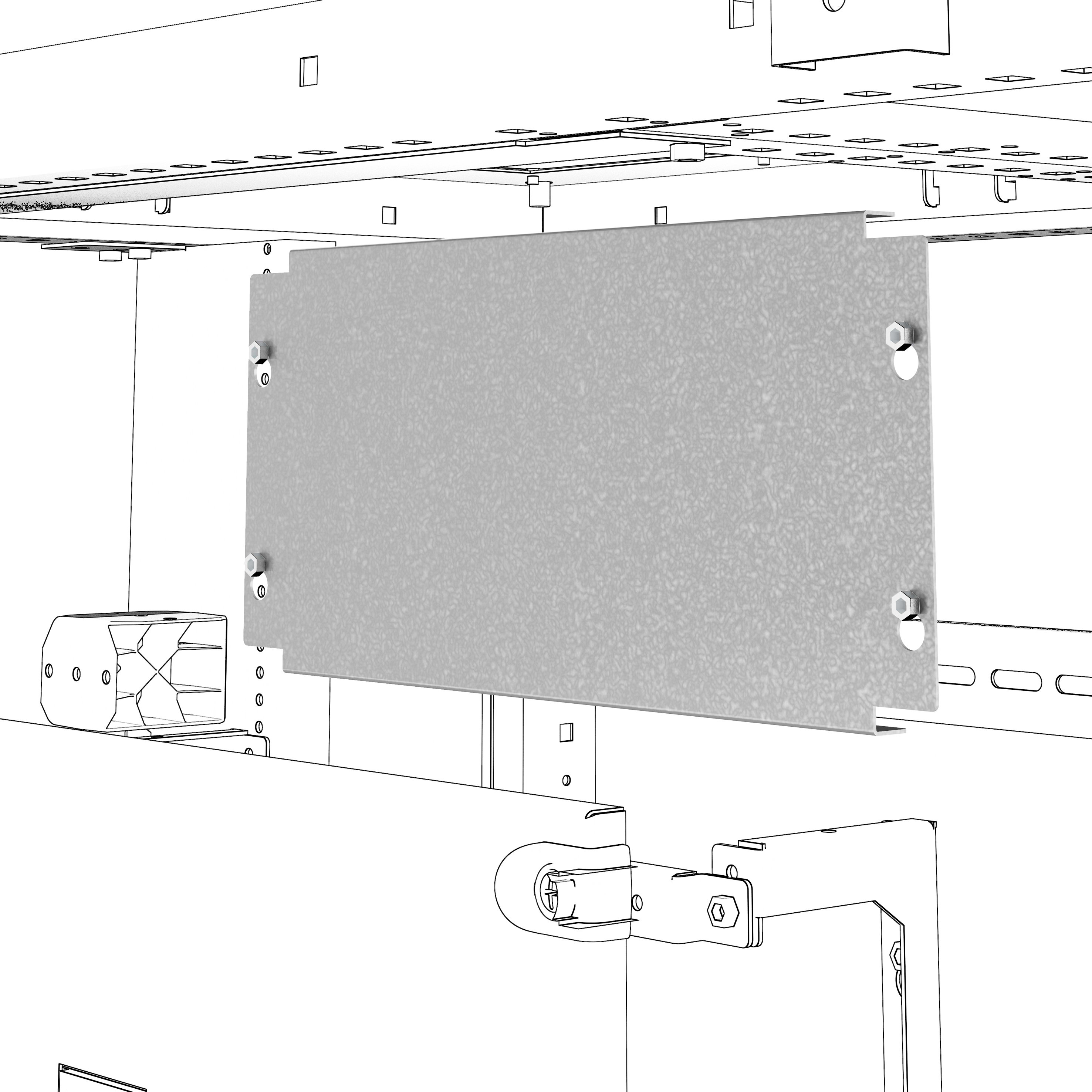 GEWISS - GEWGWD3342 QDX PIASTRA DI FONDO 850X400