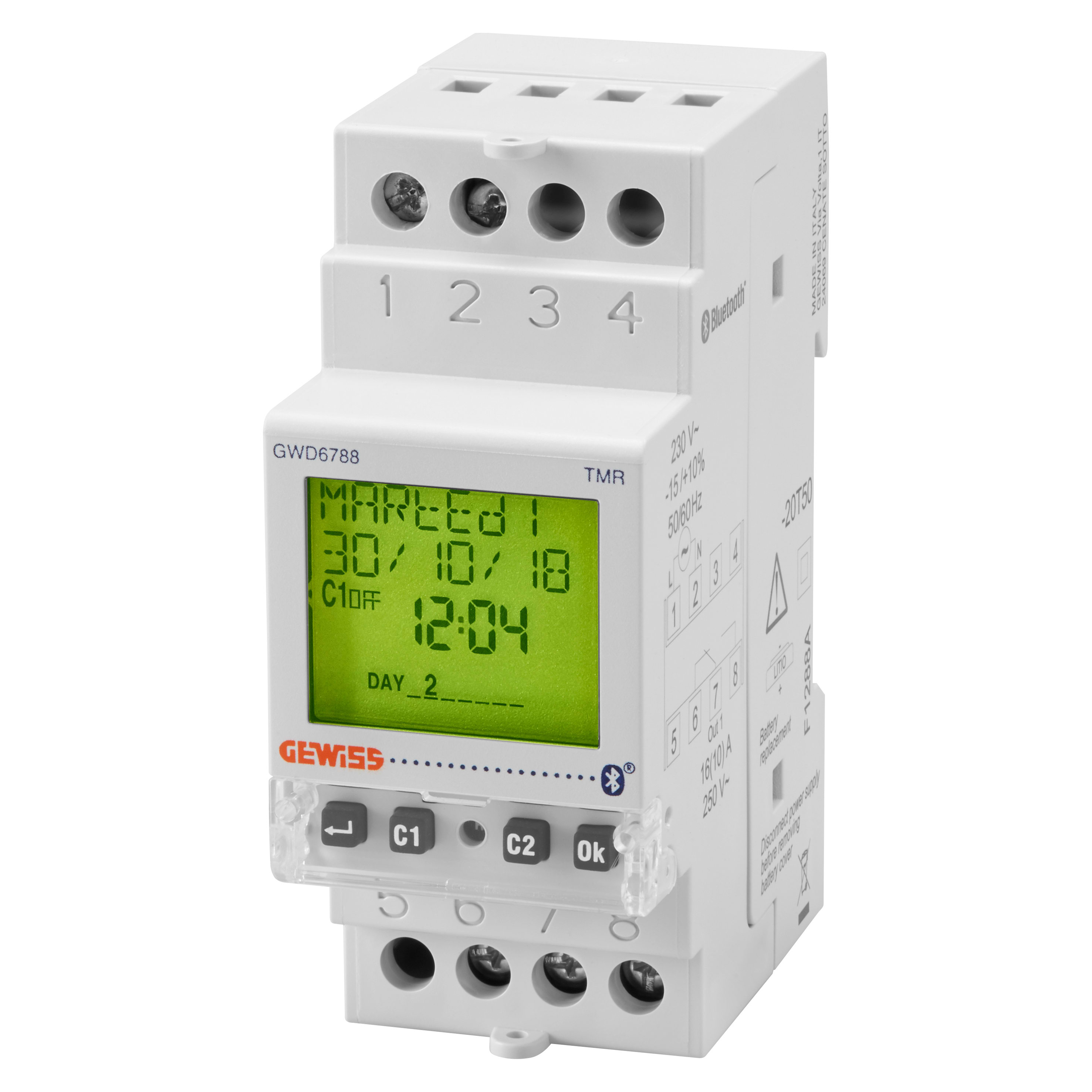 GEWISS - GEWGWD6788 INT.COMBINATO ORARIO ASTRO BT 1CAN 2M