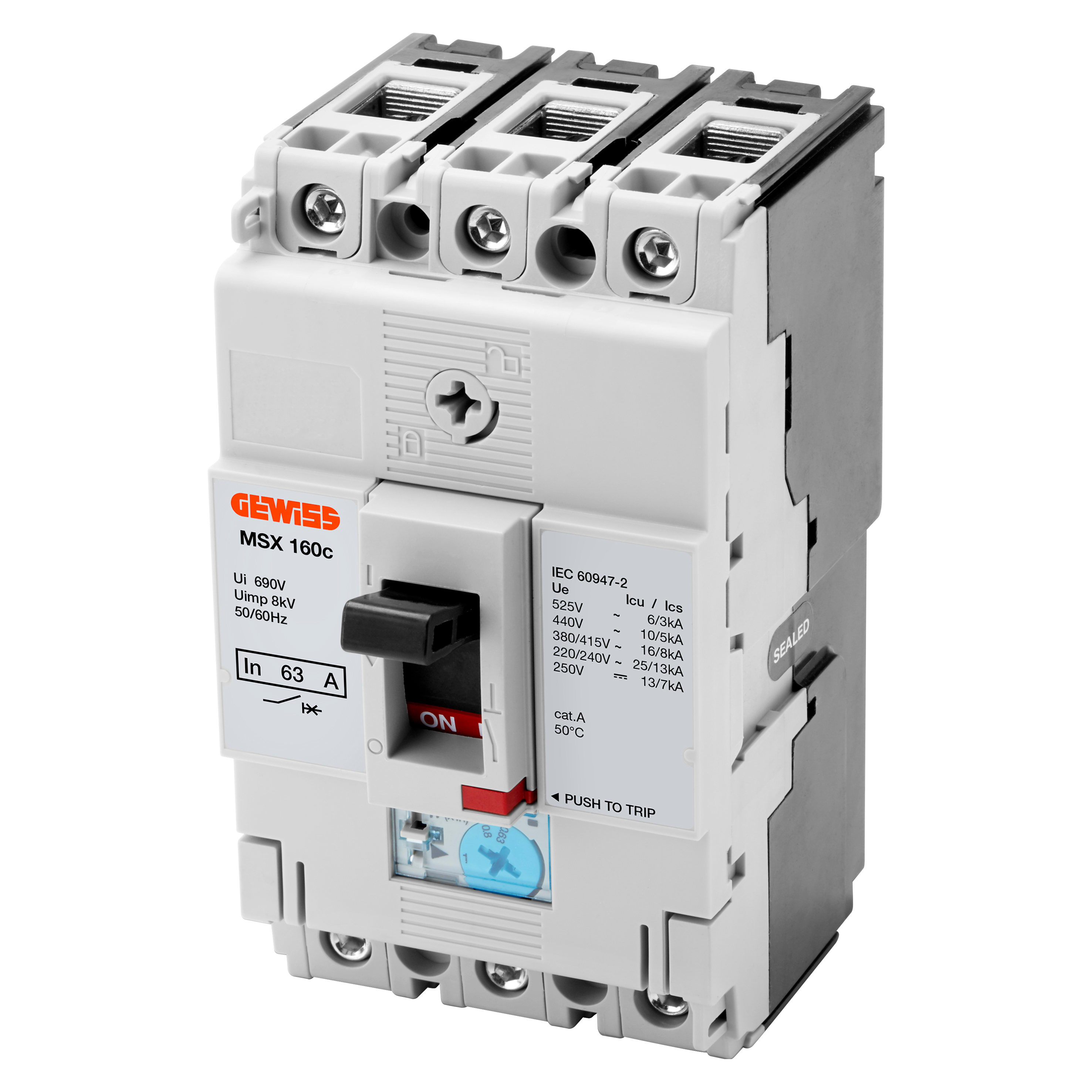 GEWISS - GEWGWD9041 MSX 160C 3P 25A 25KA TRMF TERM.FW