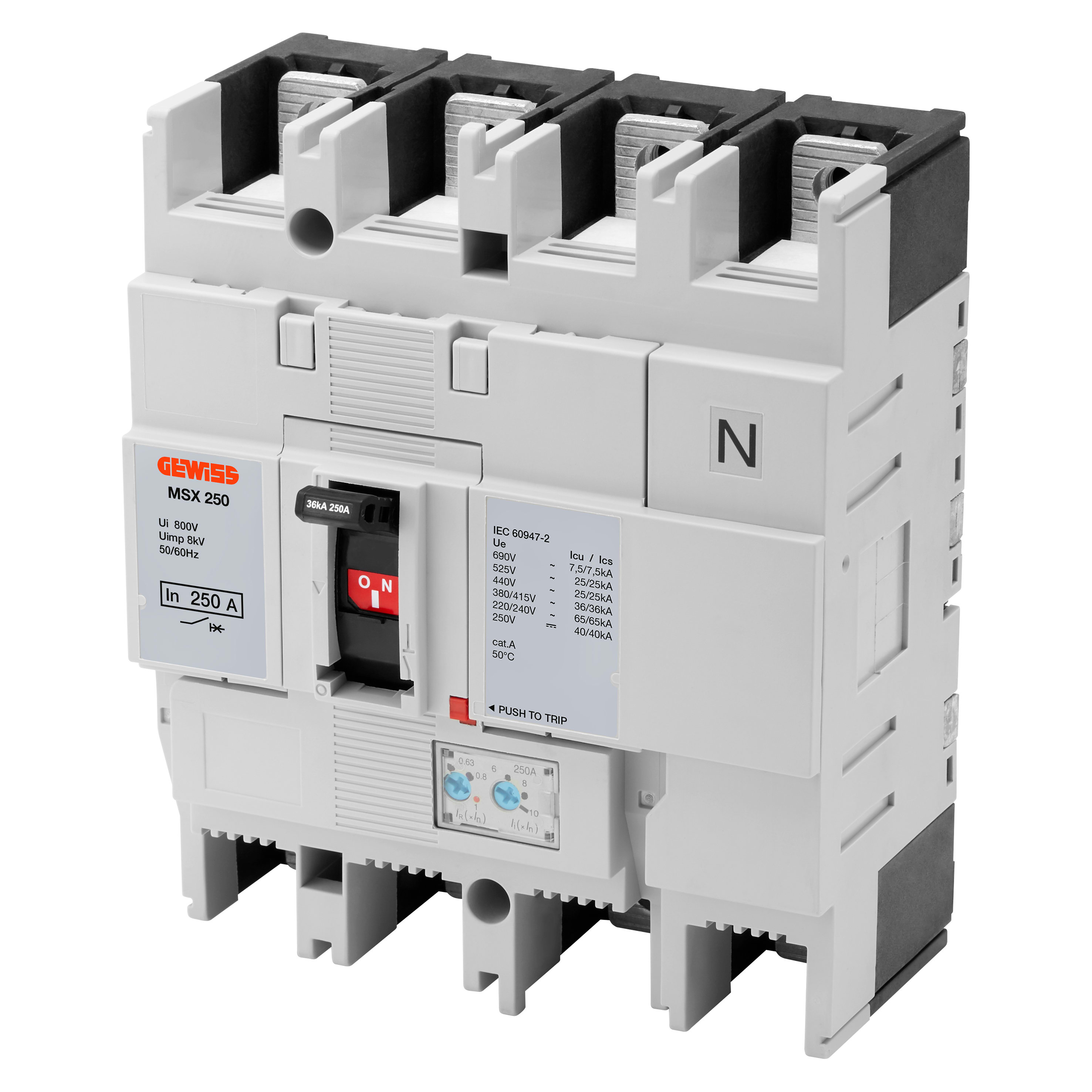 GEWISS - GEWGWD9147 MSX 160 4P 160A 36KA TRMR TERM.FC