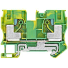 SIEMENS - SIE8WH60000CJ07 Morsetto PE in tecnica IPO, 6 mm², larghezza 10,2 mm, giallo-verde, 2 punti di collegamento