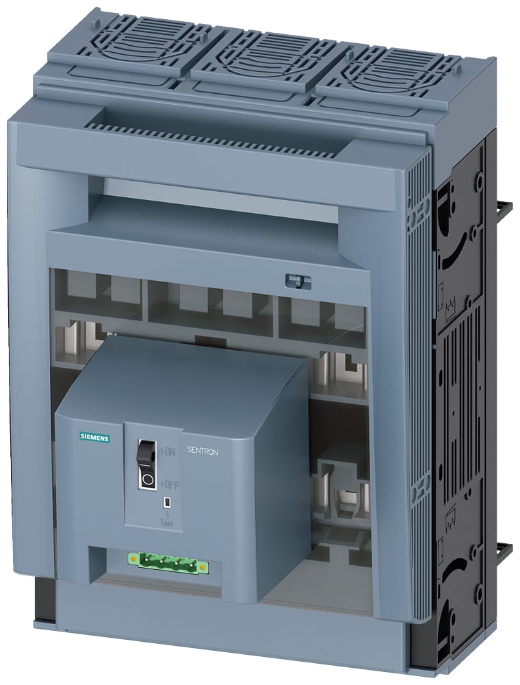 SIEMENS - SIE3NP11531BC21 SENTRON, Sezionatore sottocarico a fusibili 3NP1, a 3 poli, NH2, 400 A