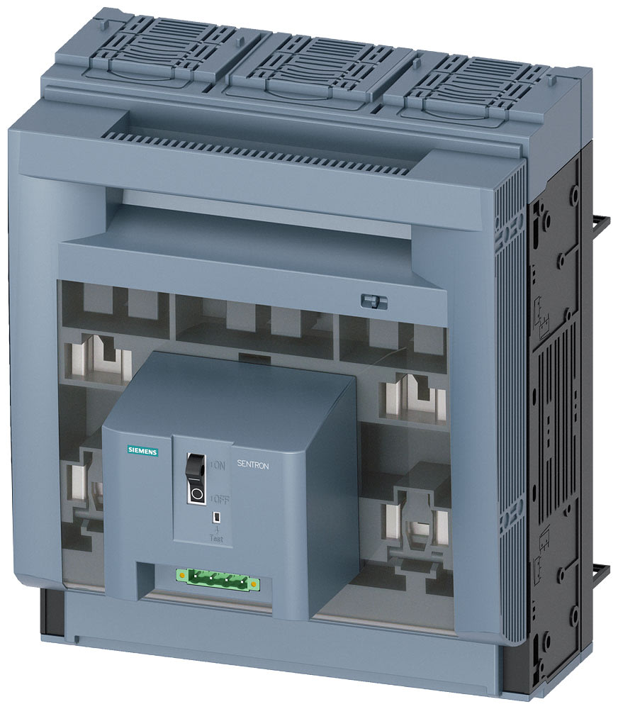 SIEMENS - SIE3NP11631BC11 SENTRON, Sezionatore sottocarico a fusibili 3NP1, a 3 poli, NH3, 630 A